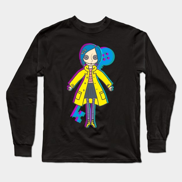 Coraline Long Sleeve T-Shirt by ekkimu